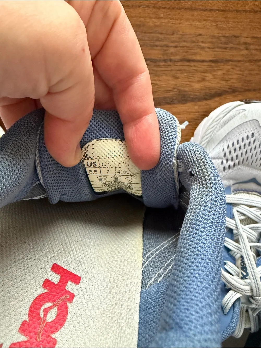 Hoka Women's Athletic Shoes in Blue and Gray